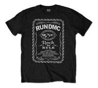 Run Dmc Rock N' Rule Whiskey Label autorizzato Uomo maglietta