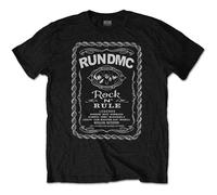 Run DMC Rock N' Rule Whiskey Label Black XL Maglietta