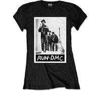 Run Dmc - T-Shirt # L Black Femmina # Paris Photo