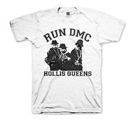 Run Dmc - T-Shirt # L White Unisex # Hollis Queen Pose