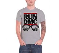 Run Dmc - T-Shirt # M Grey Unisex # Glasses Nyc