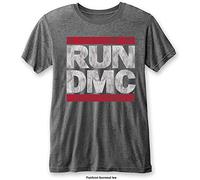Run Dmc - T-Shirt # S Grey Unisex # Dmc Logo