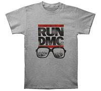 Rock Off Trade Maglietta Run DMC Glasses NYC Ufficiale Uomo Grigio Taglia XXL