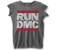 Run Dmc - T-Shirt # Xxl Ladies Grey # Dmc Logo
