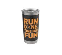 Run Done Time for Fun - Running Marathon Finisher Bicchiere termico in acciaio inox doppia parete