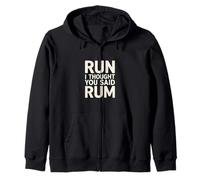 Run I Thought You Said Rum Bere il corridore maratona |- Felpa con Cappuccio