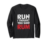 Run I Thought You Said Rum Bere il corridore maratona |--- Maglia a Manica