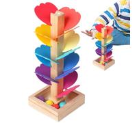 Run in marmo in legno - Run in marmo per bambini di 3 anni | Music Tree Run Toy | Marble Ball Run Track Game per bambini | Prescolar 15 colori Color Cognition Game per ragazzi, ragazze, ragazzi