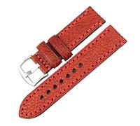 Run Ken Banda di orologi di moda compatibile con Panerai. Cinturino in pelle di mucca Green Green 20 22 24 26mm Guarda gli accessori for orologi(Red S,26mm)