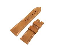 Run Ken Cinturino Autentico Modello Coccodrillo For Cinturino Panerai PAM441 Bracciale Fibbia A Farfalla 24mm 26mm(Yellow Brown,24MM PAM MARK_WITHOUT BUCKLE)