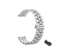 Run Ken Cinturino in metallo in acciaio inox classico adatto for Huawei Watch GT 2 4 Watchband del braccialetto della banda da 6mm 42mm adatto for ONORE Braccialetto magico.(Silver,For HUAWEI GT2 Pro)