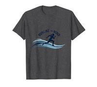 Run Like The Wind Cross Country Runner Motivazionale Maglietta, Uomo, Grigio Scuro, XXL