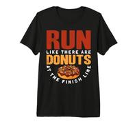 Run Like There Are Donuts At The Finish Line Maglietta Premium
