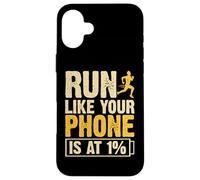 Run Like Your Phone Is At 1% Custodia per iPhone 16 Plus