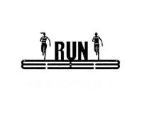 (RUN)Medal Holder Display Hanger Rack Medals Black