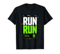 Run Run Marathon Sport Illustration Graphic Maglietta