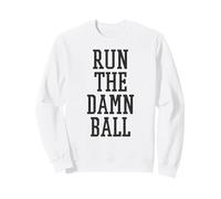 Run The Damn Ball Running Back Allenatore di Calcio Runningback Felpa