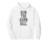 Run The Damn Ball Running Back Allenatore di Calcio Runningback Felpa con Cappuccio