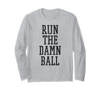 Run The Damn Ball Running Back Allenatore di Calcio Runningback Maglia a Manica