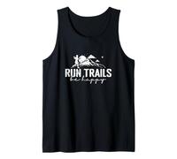 Run Trails Be Happy Trail Running Design Canotta