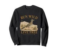 Run Wild Live Free New Mexico Felpa