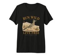 Run Wild Live Free New Mexico Maglietta Premium
