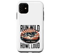 Run Wild Live Gratis Ululare Forte Lupo Custodia per iPhone 11