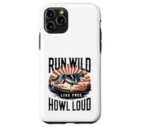 Run Wild Live Gratis Ululare Forte Lupo Custodia per iPhone 11 Pro