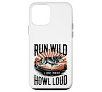 Run Wild Live Gratis Ululare Forte Lupo Custodia per iPhone 12 mini