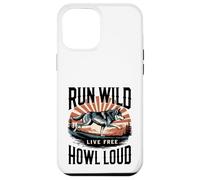 Run Wild Live Gratis Ululare Forte Lupo Custodia per iPhone 12 Pro Max