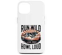Run Wild Live Gratis Ululare Forte Lupo Custodia per iPhone 13