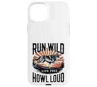 Run Wild Live Gratis Ululare Forte Lupo Custodia per iPhone 15 Plus
