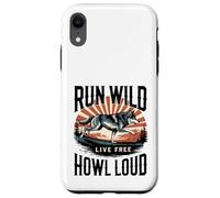Run Wild Live Gratis Ululare Forte Lupo Custodia per iPhone XR