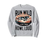 Run Wild Live Gratis Ululare Forte Lupo Felpa