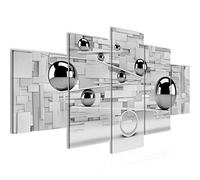 Runa Art 3D Palle Murali Tela Non Tessuta 5 Pezzi Astratto Illusione Grigio Camera Da Letto Corridoio 504353c