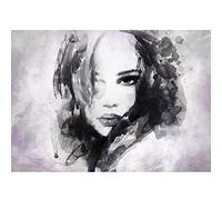 Runa Art Carta da parati fotografica Women Paintings 352 x 250 cm Vello Sfondo Murale XXL Moderne Decorazione Soggiorno Camera De Letto Sala Ufficio rosa grigio 9493011b