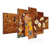 Runa Art Gustav Klimt Il Bacio Murali Tela Non Tessuta 5 Pezzi Collage Oro Camera Da Letto Corridoio 021553a