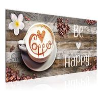 Runa Art Quadri Moderni Caffè Cucina 1 Pezzo L'immagine Tela Non Tessuta Soggiorno Corridoio Be Happy Marrone 020712a