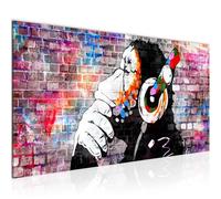 Runa Art Quadri Moderni Dj Monkey 1 Pezzo L'immagine Tela Non Tessuta Soggiorno Corridoio Street Art Colorato 042512c