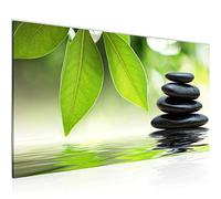 Runa Art Quadri Moderni Feng Shui Pietre Tela Non Tessuta Soggiorno Corridoio Zen Terme Verde 501112a