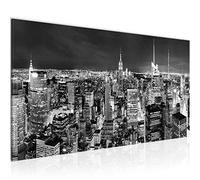 Runa Art Quadri Moderni Skyline Di New York Tela Non Tessuta Soggiorno Corridoio America Ny Bianco Nero 036212c