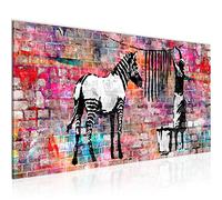 Runa Art Quadri Moderni Zebra Lavaggio Banksy 1 Pezzo L'immagine Tela Non Tessuta Soggiorno Corridoio Arte Di Strada Colorato 012912c