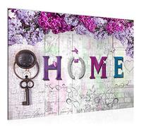 Runa Art Quadro Home Fiori Moderni Murale - Made In Germany - Vintage Lilla Viola Corridoio 503615a