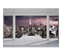 Runa Art Sfondo Fotografico New York City 396 x 280 cm Lana Sfondo Salotto Camera da letto Ufficio Corridoio Decorazione Murali Decorazione da muro moderna - 100% FATTI IN GERMANIA - 9204012b