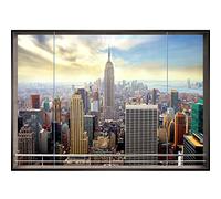 Runa Art Sfondo Fotografico New York City 396 x 280 cm Lana Sfondo Salotto Camera da letto Ufficio Corridoio Decorazione Murali Decorazione da muro moderna - 100% FATTI IN GERMANIA - 9026012a