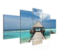 Runa Art Spiaggia Mare Murali Tela Non Tessuta 5 Pezzi Ponte Oceano Blu Camera Da Letto Corridoio 611953a