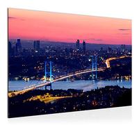 Runa Art Tabella Decorazione della parete Istanbul - 60 x 40 cm XXL Stampa su Tela Salotto Appartamento - pronta per essere appesa - 603815a