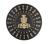 Runa di divinazione in legno - Set di dischi e rune artigianali da in legno da 25 pezzi | Forniture per streghe con iscrizioni immortali, strumenti artigianali multifunzionali per