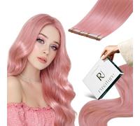 RUNATURE Extension Biadesive Capelli Veri Rosa Chiaro 50cm 10pcs 25g #Pink