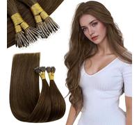 RUNATURE Nanoring Extension Capelli Marrone 50 Ciocche 50g 55cm Lunghi Extension #4